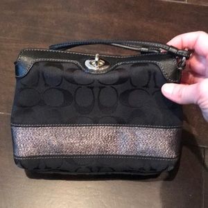 Black Coach wristlet